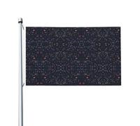 Bandiera con stelle e galassie, con stampa di costellazioni, 9 x 1,5 m, decorazione per feste, con occhielli, adatta per interni ed esterni