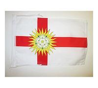 BANDIERA CONTEA DI YORKSHIRE WEST RIDING 45x30cm - BANDIERINA COUNTY OF YORK - INGHILTERRA 30 x 45 cm cordicelle - AZ FLAG