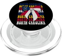 Bandiera Coquette Bow dello Stato della Carolina del Nord degli Stati Uniti PopSockets PopGrip per MagSafe