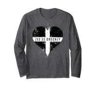 Bandiera Cornovaglia Inghilterra per Cornish de Cornwall Maglia a Manica