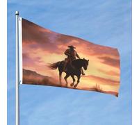 Bandiera Cowboy West 2x3 Ft Double Sided No Fade Welcome Garden Flag Yard Flag Con Ottone Outdoor Banner Decor Per Cortile Portico Prato Decor