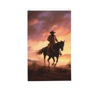 Bandiera Cowboy West 3 x 5 Ft verticale doppia faccia bandiera da giardino esterna bandiera cortile casa divertente festa banner segno decorazione casa bandiere giardino per appendere poster da parete