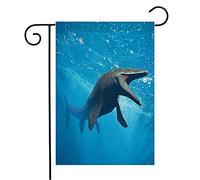 Bandiera Cretaceous Aquatic Mosasaurus Huge Lizard Extinct Mosasaur Fish Animals Wildlife Decorazione Bandiera Della Brezza, Per Feste Strada, Eventi, 30x45cm