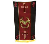 Bandiera cristiana occidentale SPQR Impero Romano Bandiera della Democrazia Europea Storia dell'Antica Roma - Colore Antisbiadimento Materiale Durevole - Adatto per la decorazione della casa romana