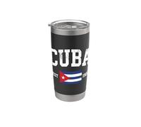 Bandiera Cuba Bicchiere termico in acciaio inox doppia parete