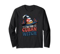 Bandiera Cuba con Scritta I'm The Cuban Witch Maglia a Manica