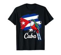 Bandiera Cuba Tocororo Bird Patriotic Island Pride Maglietta