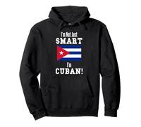 Bandiera Cubana I'm Not Just Smart Cuba Felpa con Cappuccio