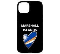 Bandiera Cuore Isole Marshall Custodia per iPhone 15 Plus