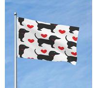 Bandiera Cuore Maledetto Decorazioni Bannière Resistente Ai Raggi Uv Garden Flag Per Conferenza Home Eventi 3X5Ft