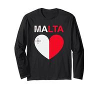 Bandiera Cuore Malta Maglia a Manica