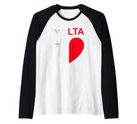 Bandiera Cuore Malta Maglia con Maniche Raglan