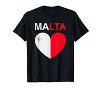 Bandiera Cuore Malta Maglietta