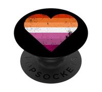 Bandiera Cuore Orgoglio Lesbico PopSockets PopGrip Adesivo