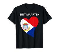 Bandiera Cuore SINT Maarten Maglietta