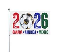 Bandiera Cup26 Stati Uniti Canada Messico 2026 Paese ospitante Calcio Calcio Tifosi Striscione 3x5 Bandiere da esterno per cortile