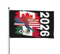 Bandiera Cup26 Stati Uniti Canada Messico 2026 Paese ospitante Calcio Calcio Tifosi Striscione 4x6 Bandiere da esterno per cortile