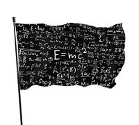 Bandiera da 0,8 x 1,5 m, con formula matematica, colori vivaci, per sport all'aperto, resistente allo sbiadimento, in poliestere, con 2 occhielli in ottone, per interni ed esterni, decorazione per la