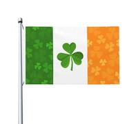 Bandiera da 0,9 x 1,5 m, decorazione per esterni, bandiera irlandese, bandiera 200D, pesanti bandiere di benvenuto da cortile in poliestere bandiere da cortile grandi bandiere per interni ed esterni