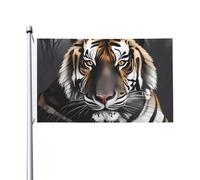 Bandiera da 0,9 x 1,5 m, decorazione per esterni, bandiera tigre a riposo, bandiera 200D, pesante bandiere di benvenuto da cortile, in poliestere, grandi bandiere per interni ed esterni