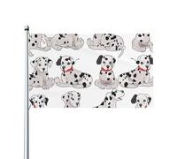 Bandiera da 0,9 x 1,5 m, decorazione per esterni, graziosa bandiera dalmata 200D, pesanti bandiere di benvenuto da cortile in poliestere bandiere da cortile grandi bandiere per interni ed esterni