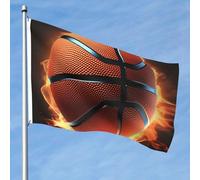 Bandiera da 1,5 x 2,3 m a doppia faccia vibrante bandiere da giardino 3d banner da basket benvenuto stagionale banner con occhielli in ottone decorazione sfondo foto per cortile portico prato
