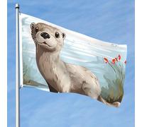 Bandiera da 1,5 x 2,3 m su entrambi i lati vibranti bandiere da giardino striscione di benvenuto stagionale da cortile con occhielli in ottone decorazione sfondo fotografico per cortile portico prato