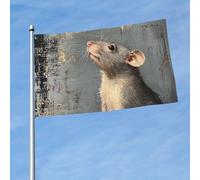 Bandiera da 150 cm x 90 cm, bandiera per esterni su entrambi i lati, resistente, con 2 occhielli, decorazione per cortile, bandiera grigia in poliestere, bandiere di benvenuto per vacanze cortile