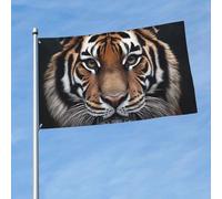 Bandiera da 150 cm x 90 cm, bandiera per esterni su entrambi i lati, resistente, con 2 occhielli, decorazione per cortile, bandiera tigre, bandiere di benvenuto, per vacanze e cortile, tutte le