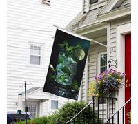 Bandiera da 3 x 1,5 m bandiere da giardino a doppia faccia resistente allo sbiadimento per esterni bandiera di benvenuto cortile Mojito cocktail banner di auguri personalizzato bandiera per feste casa