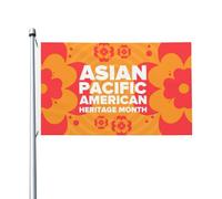 Bandiera da 3 x 5 piedi, decorazione da parete per feste, per il mese del patrimonio asiatico-americano e delle isole del Pacifico