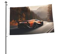 Bandiera da 3 x 6 m bandiere da giardino a doppia faccia resistente allo sbiadimento per esterni bandiera di benvenuto cortile auto sportiva su strada banner di auguri personalizzato bandiera per