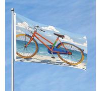Bandiera da 90 cm x 60 cm, doppia faccia, per esterni, resistente, con 2 occhielli, decorazione per cortile, bandiere colorate per biciclette, bandiere di benvenuto per vacanze e cortile tutte le