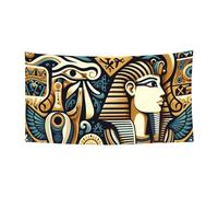 Bandiera da appendere alla parete, 178 x 89 cm, con simboli dell'antico Egitto, per eventi e feste all'aperto