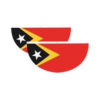 Bandiera da appendere all'aperto con bandierine della Repubblica Democratica di Timor Est