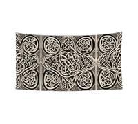 Bandiera da appendere con nodo simmetrico Kate - 177,8 x 88,9 cm - Festone natalizio per feste e riunioni - 180 x 90 cm