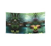 Bandiera da appendere con scritta "Little Bridge in the East", 177,8 x 88,9 cm, per Natale, compleanno, festa, celebrazione, striscione