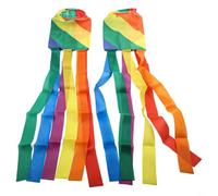 Bandiera da appendere per esterni, 99 cm, per colonna arcobaleno con tessuto in poliestere e cerchio in plastica, progettata per un uso a lungo termine in vari eventi