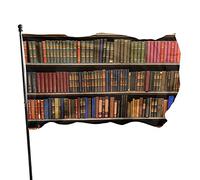Bandiera da biblioteca da 9,6 x 1,5 m, colori vivaci, per sport all'aria aperta, resistente allo sbiadimento, in poliestere, con 2 occhielli in ottone, per interni ed esterni, decorazione per la casa