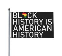 Bandiera Da Cortile Black History Is American History Bandiera Da Giardino Resistente Ai Raggi Uv Bandiera Pirati Per Barca, Giardino, Decorazione Domestica, 90X150cm