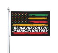 Bandiera Da Cortile Black History Is American History Bandiera Personalizzata Outdoor Bandiera Da Giardino Per La Fattoria All'Aperto, Barca, Decorazione Domestica, 90X150cm