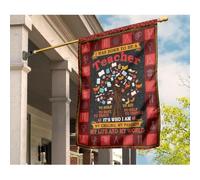 Bandiera Da Cortile Deluxe Bandiere Pirati Vintage Bandiere All'Aperto Decorazione Per Fattoria Interni Patio Albero Del Libro Dell'Insegnante Sono Nato Per Essere Un Insegnante M