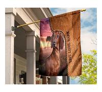 Bandiera Da Cortile Divertente Bandiera Da Giardino Deluxe Bandiere All'Aperto Decorazione Per Cortile Giardino Esterni Bassotto Cane Carino Vivi Amore Corteccia Stampa In Pelle S