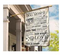 Bandiera Da Cortile Doppio Lato Bandiera Da Giardino Multicolore Bandiere All'Aperto Decorazione Per Patio Interni Fattoria Conoscenza Della Mamma Di Un Cane: È Bello Essere Una Mamma Di Un Cane M