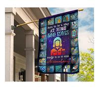 Bandiera Da Cortile Durevole Bandiera Da Giardino Bandiere All'Aperto Contabile Nata Per Essere Una Mamma Casalinga Di Cani Costretta Ad Andare A Lavorare Contabile S