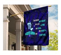 Bandiera Da Cortile Durevole Bandiere Pirati Bandiera Da Giardino Decorazione Per Interni Cortile Simbolo Dello Scorpione, Stella Dell'Universo, Donna Scorpione Che Non Riesco A Controllare S