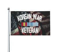 Bandiera Da Cortile Korean War Veteran Pride Korea Service Ribbon Bandiera Dell'Individualità Gran Bandiera Pirati Per Barca, La Fattoria All'Aperto, Feste, 90X150cm