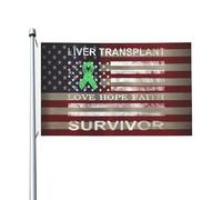 Bandiera Da Cortile Liver Transplant Surgery Us Liver Transplant Survivor Bandiera Personalizzata Decorazione Bandiera Da Giardino Per Barca, Cortile, Feste, 90X150cm