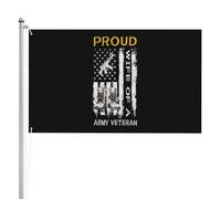 Bandiera Da Cortile Vintage Proud Wife Of A Army Veteran Usa Bandiera Da Giardino Poliestere Bandiera Pirati Per Camion, Barca, La Fattoria All'Aperto, 90X150cm
