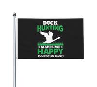 Bandiera Da Esterno Duck Hunting Makes Me Happy You Not So Much Bandiere Da Cortile Moda Divertenti Bandiere Da Giardino Per Feste Fattoria Camera Da Letto 90X150Cm